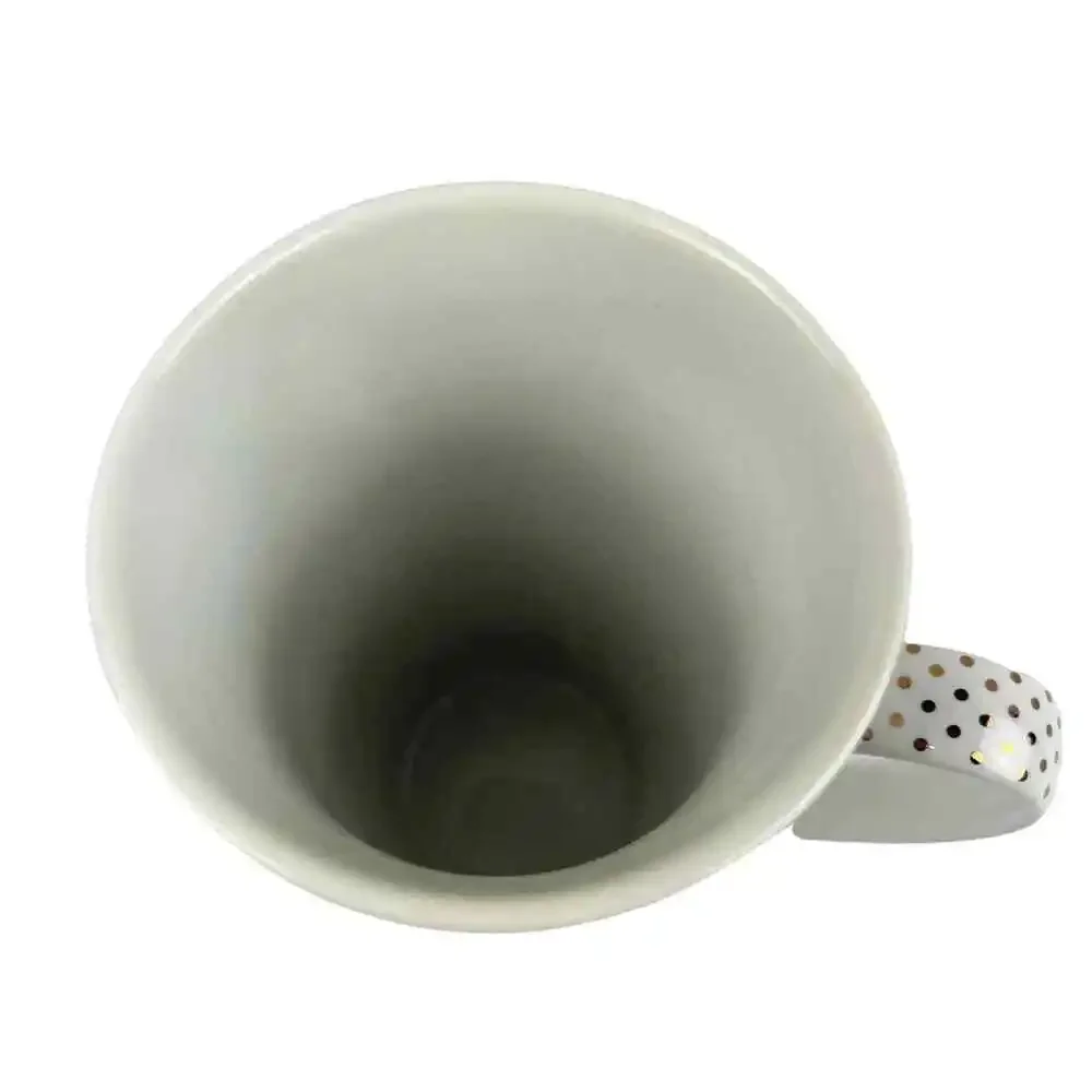 PIER 1 Stoneware Coffee Mug A Thrill of Hope Weary World Rejoices Gold Christmas